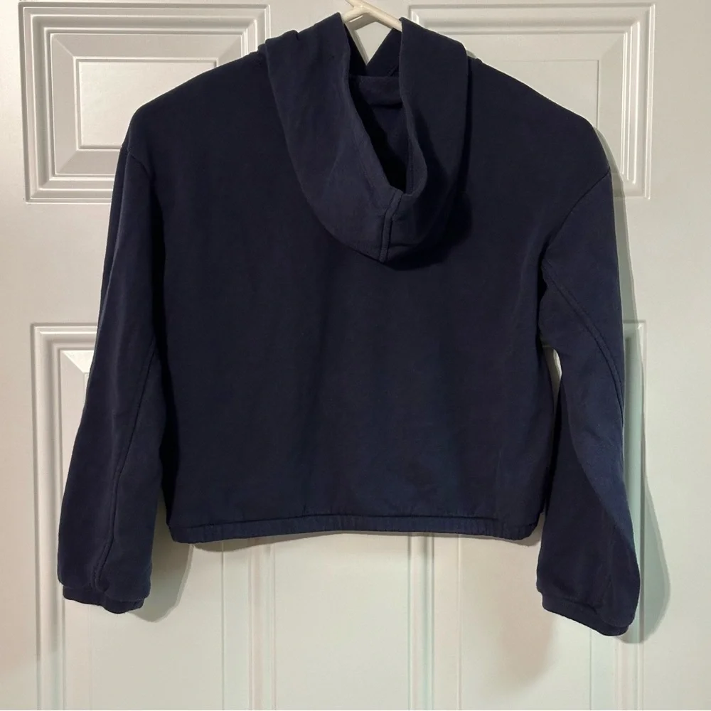 Girls Old Navy Active Blue Cropped Hoodie Size Medium (8)